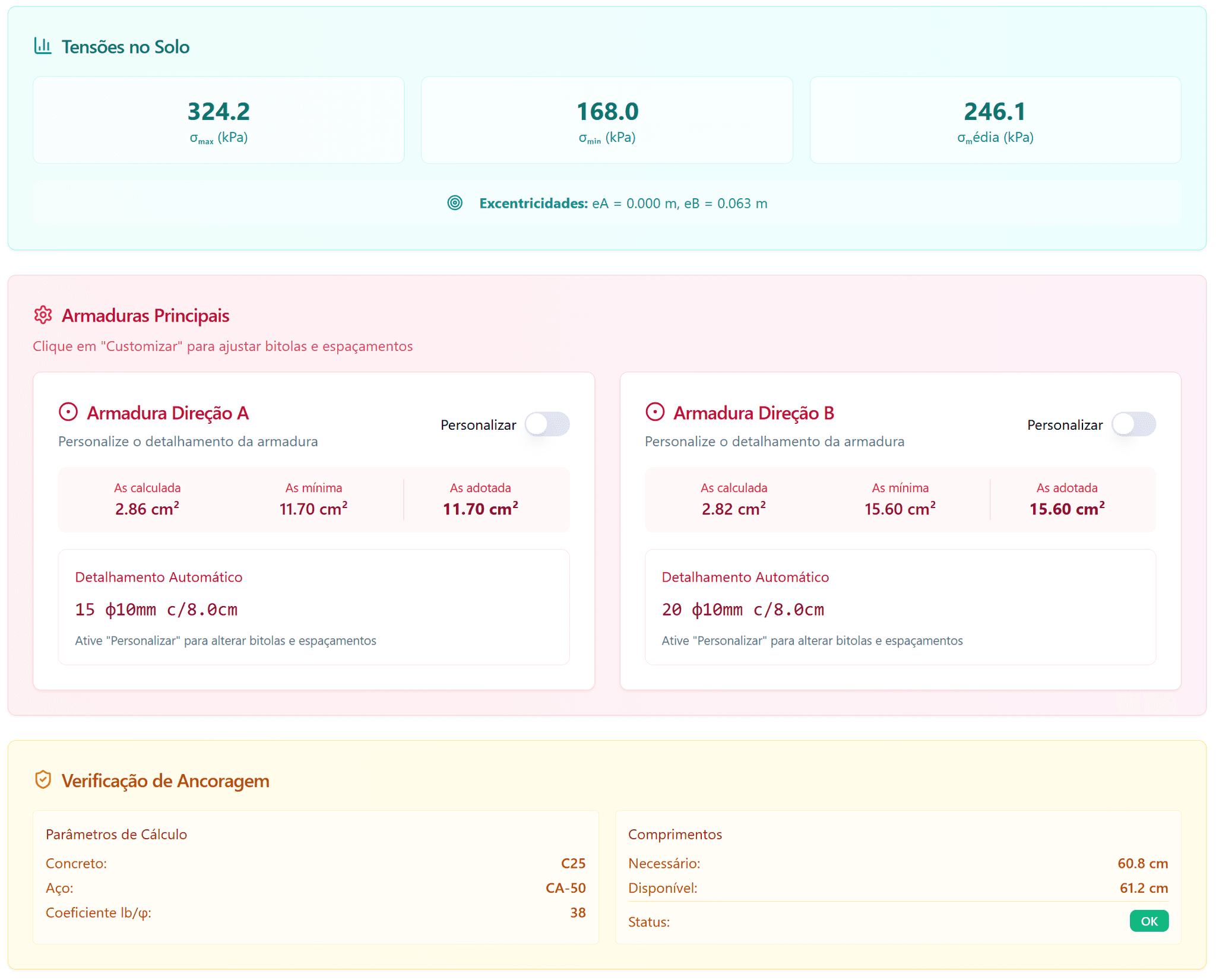 Interface PASCALC - Tela 2